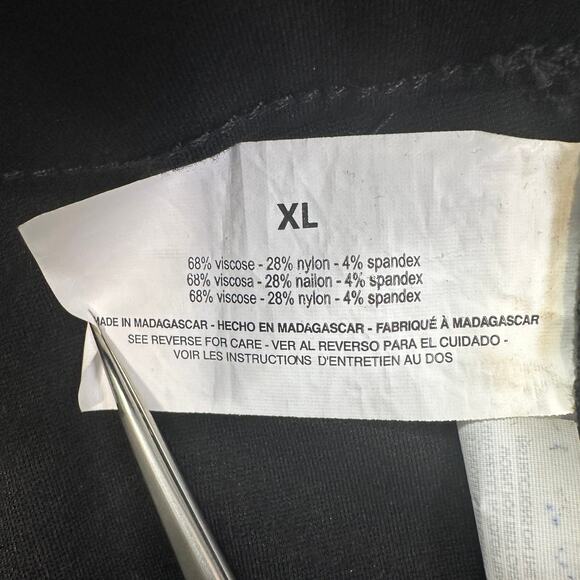 Anne Klein Pants WMNS XL High Rise Tummy Control Seamed Skinny Ankle Black Ponte - Picture 11 of 15